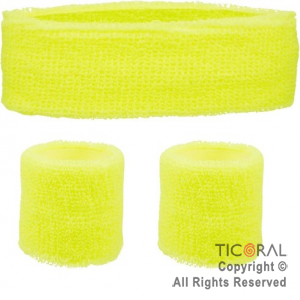 SET TENNIS FLUO AMARILLO 3 PIEZAS x 1